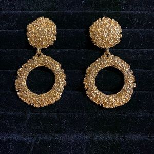 Gold hoop earrings